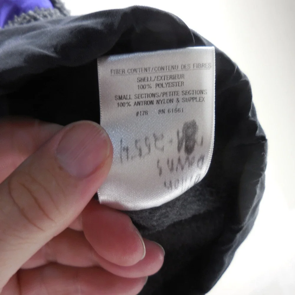 Vintage The North Face Steep Tech Fleece Vest Purple Black Grey Mens Medium USA
